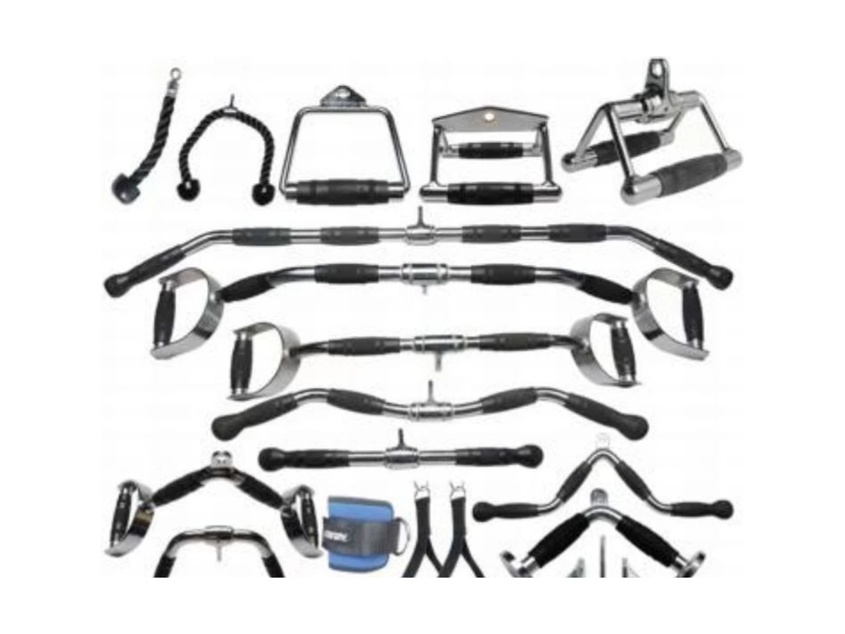 Commercial Solid Chrome Cable Attachment Set WDF-GA-002 معدات تجارية من WDER