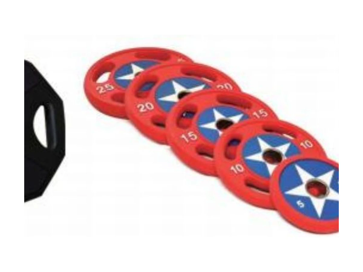 Commercial PU Captain America Barbell Plates WDF-WP-006 WDER ticari spor salonu ekipmanı
